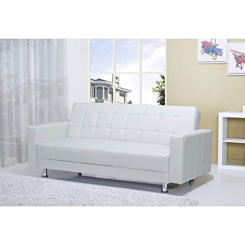 Gold Sparrow Frankfort Convertible Loveseat, One size, Whtie