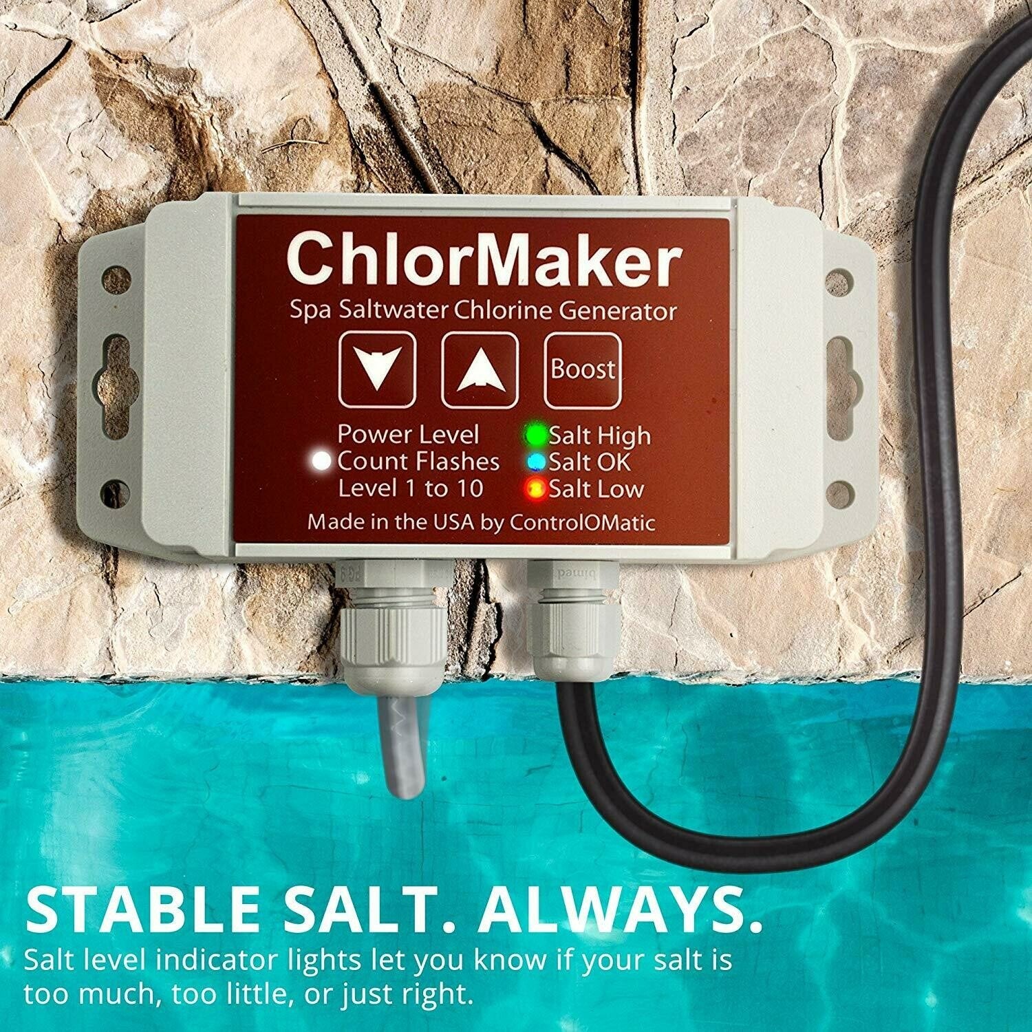 ControlOMatic ChlorMaker Salt Water Pool and Swim Spa Chlorine Generator New