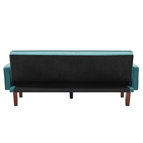 Pumpumly Green Sofa Bed with Square Pillow