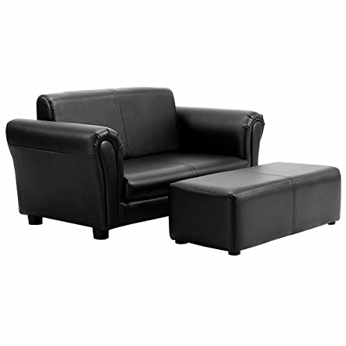 Black Sofa w/Ottoman Sectional Sofa Sofa Bed Futon Sofa Bed Couches for Living Room Sleeper Sofa Sofa Table Sofas for Living Room Living Room Sets Furniture Cool Stuff for Your Room