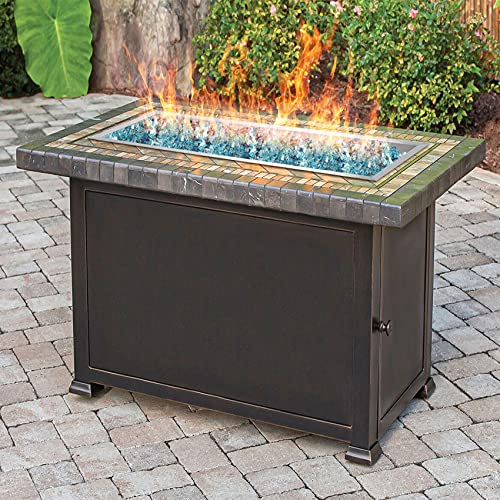 Stanbroil Rect Drop-in Fire Pit Pan w/H-Burner Installed, 304 Series SS, 48 by 14-Inch