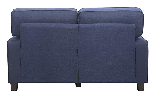Serta Palisades Upholstered Sofas for Living Room Modern Design Couch, Straight Arms, Soft Fabric Upholstery, Tool-Free Assembly - 61