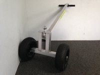 Aquacarts Heavy Duty Trailer Dolly helps move trailers easier, aluminum frame, stainless steel axles & pneumatic tires