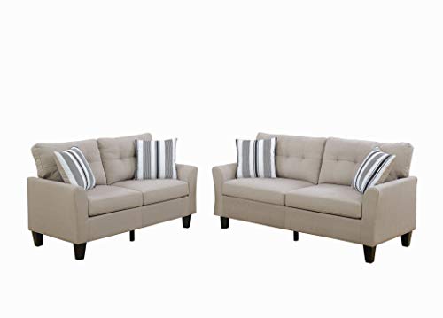 Poundex PDEX- Sofas, Beige