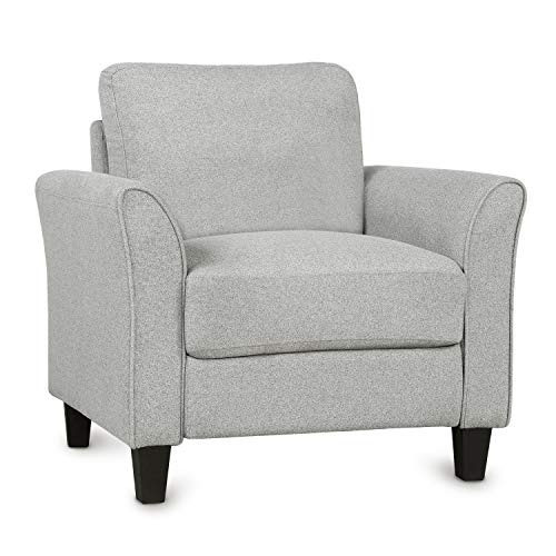 Harper&Bright Designs Living Room Sets Furniture Armrest Sofa Single Chair Sofa Loveseat Chair 3-Seat Sofa (Single Sofa, Light Grey)