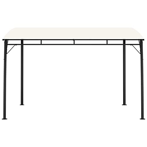 vidaXL Garden Sunshade Awning Canopy Pavilion Gazebo Marquee Outdoor Patio Terrace Partytent Gathering Barbecue Picnic Camping 13.1' Taupe