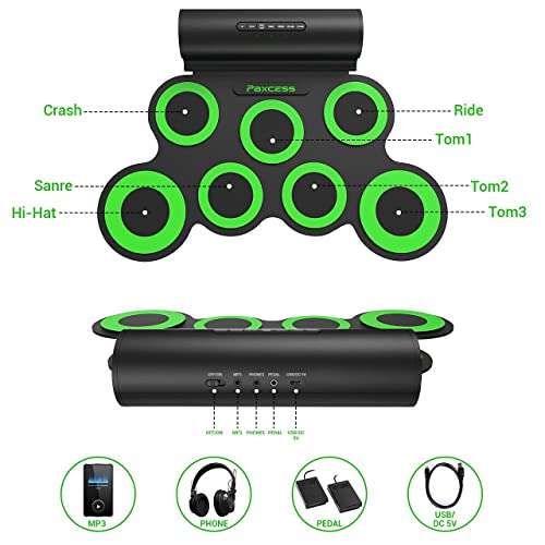 PAXCESS Cordless Robotic Pool Cleaner & PAXCESS Electronic Drum Set 7-Pad
