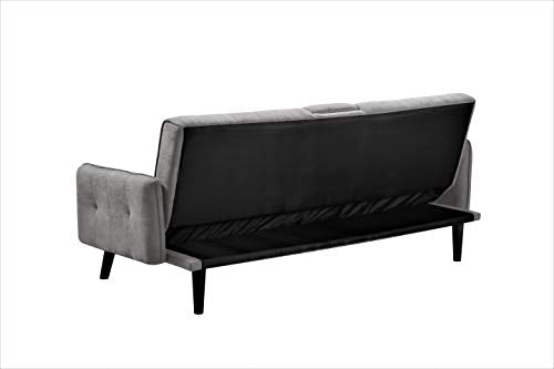 Container Furniture Direct Hash Fabric Upholstered Living Room Sleeper Sofa, 72