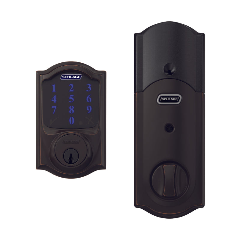 Schlage Aged Bronze Zinc Deadbolt w/Alarm