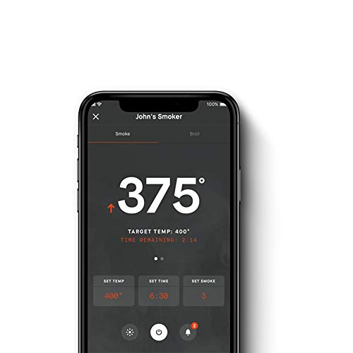 Masterbuilt MB20073119 Mes 130g Bluetooth Digital Electric Smoker, Black