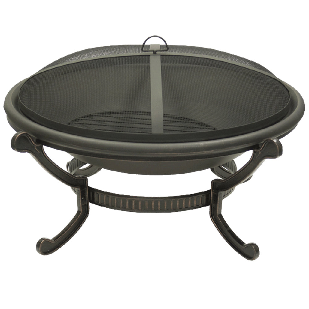 Dagan Large Round Bronze Fire Pit