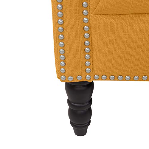 Handy Living Che-L Loveseat, Yellow