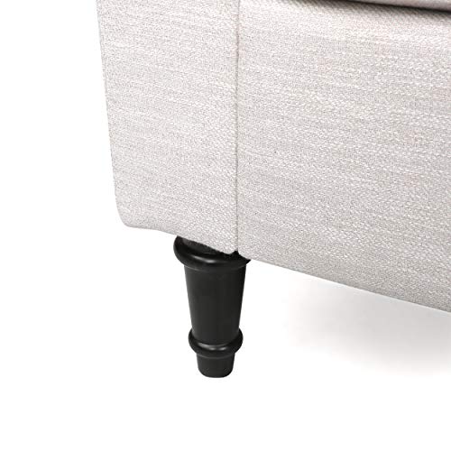 Christopher Knight Home Austell 3 Seater Sofa, Beige + Dark Brown