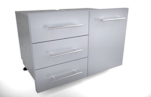 SUNSTONE DE-TD23 Designer Series Raised Style Height Triple Drawer, 18