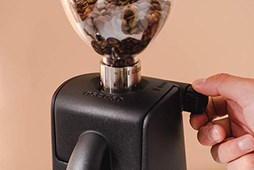 Ascaso iMINI Grinder, Flat Burr Coffee Grinder, 54MM (Black)
