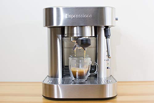 Espressione Stainless Steel Espresso Machine, 1.5 L