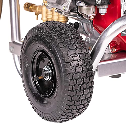 SIMPSON Cleaning ALH3228-S Cleaning ALH3228 3400 PSI at 2.5 GPM Gas Powered by HONDA GX200 Pressure Washer, Red