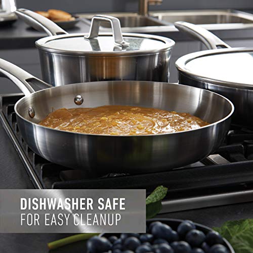 Calphalon Premier Stainless Steel Pots and Pans, 11-Piece Cookware Set