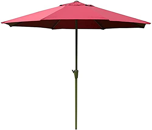 ガードレール Patio Umbrellas Round Patio Outdoor Table Umbrella, for Family Beach Barbecue Bar,Green (Color:Red;Size:2.5X2.7M)