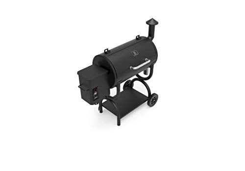 Z GRILLS Upgrade Wood Pellet Grill &Smoker 7 in 1- Electric Digital Controls BBQ Pellet Grill With Auto Temperature Control 550sq in Black