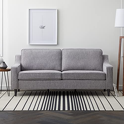 Edenbrook Jensen Upholstered Sofa with Scooped Arms - Seats Three -Transitional Style -Multiple Colors, Gray