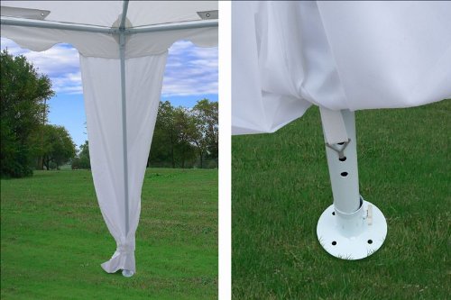 DELTA Canopies 29'x21' Decagonal Wedding Party Tent Canopy Gazebo Heavy Duty Water Resistant White