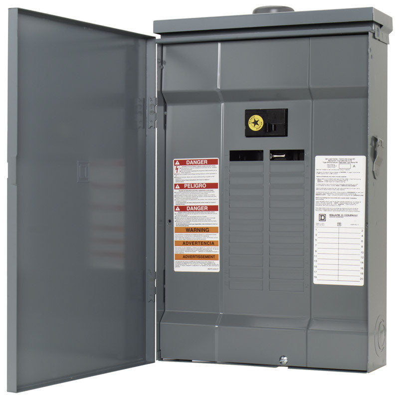 Square D Main Breaker Load Center 100 Amp 20 Space 20 Circuits Boxed