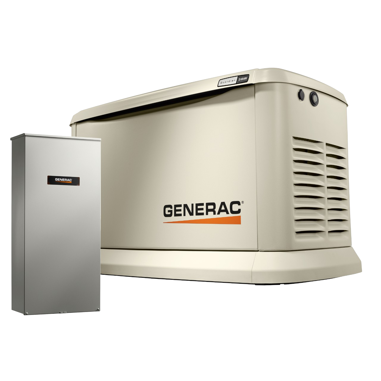 Generac 7210 Guardian 24kW Standby Generator WiFi w/ 200 Amp Automatic Transfer Switch Open Box