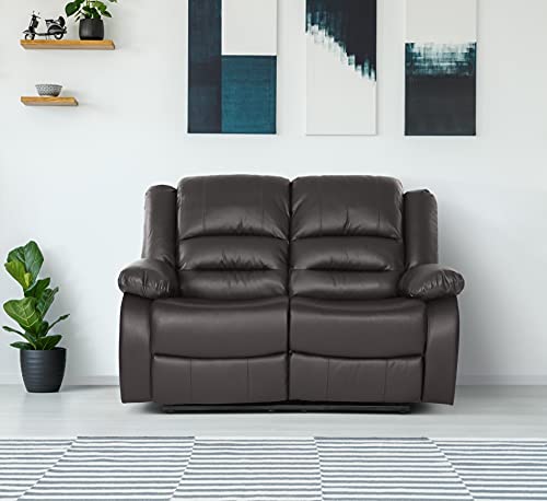 Lexicon Azrael Faux Leather Double Manual Reclining Loveseat, 62