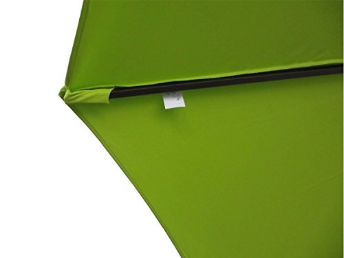 Abba Patio 10ft Patio Umbrella Market Outdoor Table Umbrella with Auto Tilt and Crank for Garden, Lawn, Deck, Backyard & Pool, 8 Sturdy Steel Ribs, Lime Green