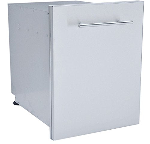 SUNSTONE DE-TRD18 Designer Series Raised Style Single Bin Trash Drawer, 18