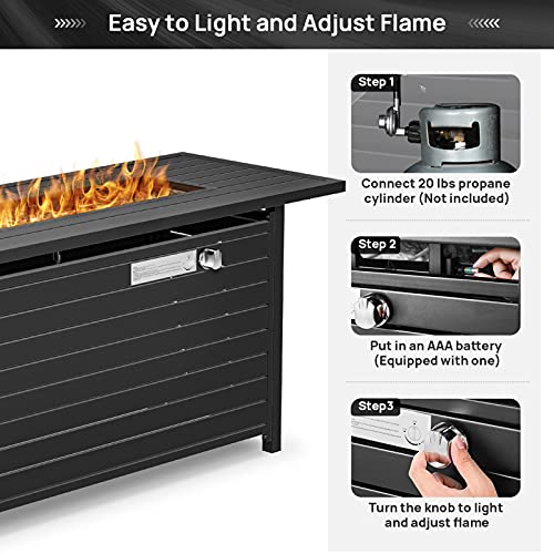 Propane Fire Pit Table, 50