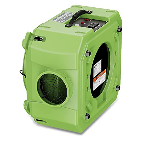 ALORAIR CleanShield HEPA 550 Industrial Commercial HEPA Air Scrubber for Damage Restoration, cETL Listed, GFCI Outlet, 10 Years Warranty, Green