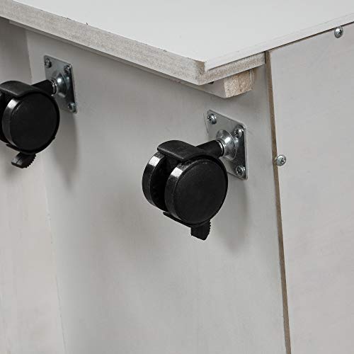 Harper&Bright Designs Twin Over Full bunk beds with Cabinet, Wood Twin Over Full Loft Bed L-Shaped with Ladder, No Box Spring Need (Loft Bed-White, Twin Over Full)