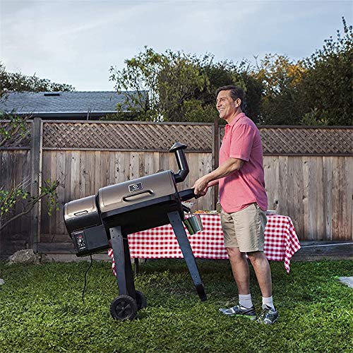 Z GRILLS 700D 2020 Upgrade Wood Pellet Grill & Smoker, 8 in 1 BBQ Grill Auto Temperature Control, inch Cooking Area, 700 sq in Bronze(Cover Included)