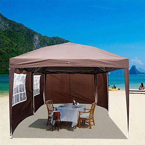 ZBYZF 10 x 20 ft Pop Up Canopy Tent Outdoor Patio Gazebo Pavilion, Party Commercial Folding Instant Tents with 4Pcs 10ft Removable Sidewalls and Carrying Bag