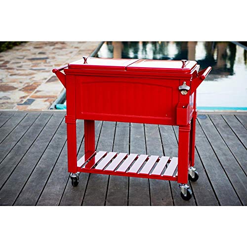 Permasteel PS-203F1-RED Furniture Cooler, Red