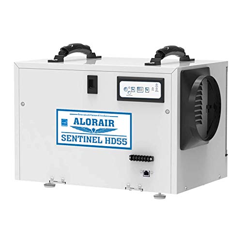 ALORAIR Basement/Crawl Space Dehumidifiers Removal 120 PPD (Saturation), 55 Pint Commercial Dehumidifier, Energy Star Listed, 5 Years Warranty, Auto Defrosting, cETL, Optional Remote Monitoring