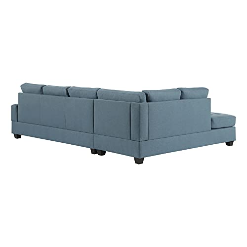 Lexicon Gracelyn 2-Piece Reversible Sectional Sofa, Blue