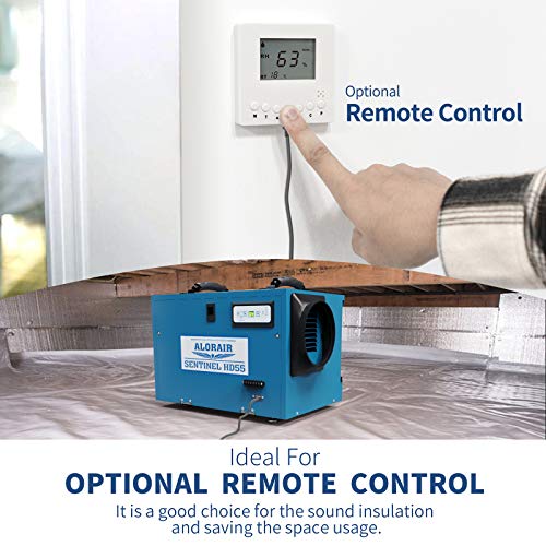 ALORAIR Commercial Dehumidifier 113 Pint, with drain Hose for Crawl Spaces, Basements, Industry Water Damage Unit, Compact, Portable, Auto Defrost, Memory Starting, 5 Years Warranty, Sentinel HD55