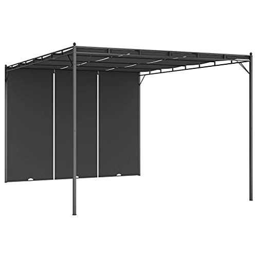vidaXL Garden Gazebo with Side Curtain 157,5