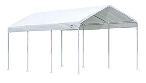 ShelterLogic 10' x 20' SuperMax 8 Leg Outdoor Gazebo or Heavy Duty Steel Frame Canopy, White