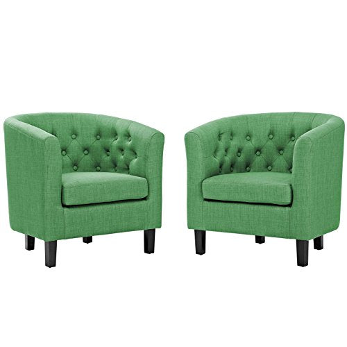 Furniture XO Cason 2 Piece Upholstered Fabric Armchair Set WL-04270-MW