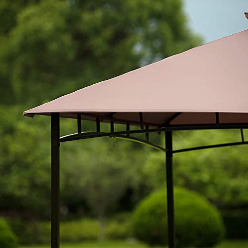 Xmatch 10x10ft Seasonal Sun Shade Gazebo Canopy for Patio Outdoor with Extendable Awning Foot Assembly Easy