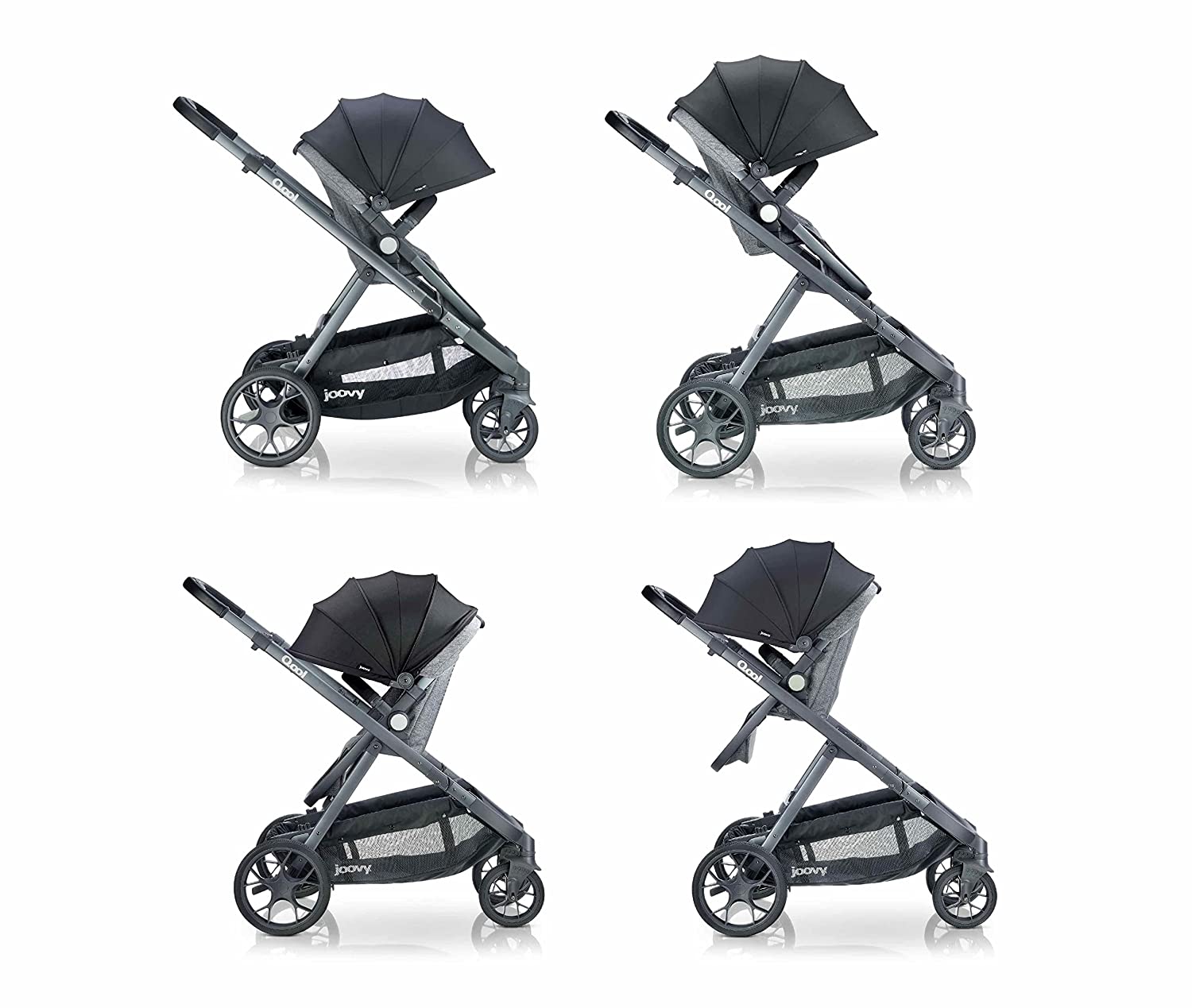 Joovy Qool Premium Customizable Single Double Triple Stroller New