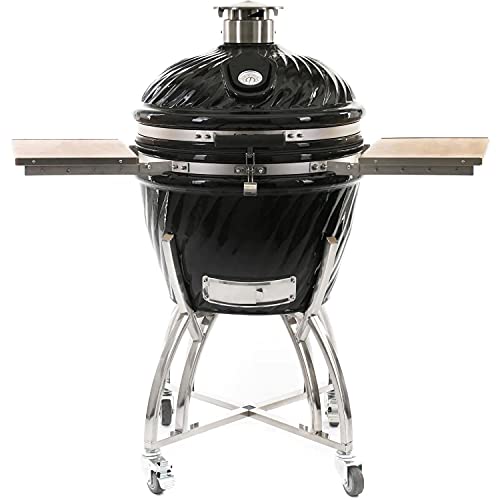 BBQGuys Signature 21-Inch Kamado Grill & Smoker - BBQ-K-24B