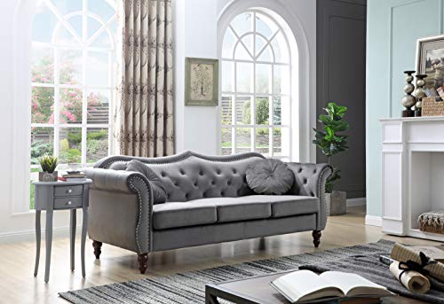 Glory Furniture Hollywood Sofas, Dark Gray
