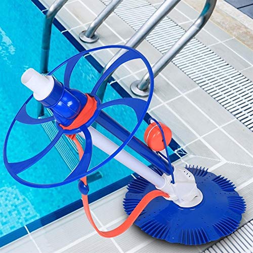 HUACHEN-LS Pool Cleaning Equipment Portable Automatic Swimming Pool Vacuum Cleaner Sweeper Powerful Suction for Removing Pool Debris Cleans Floors Walls Steps for Pool Cleaning (Color : Transparent)