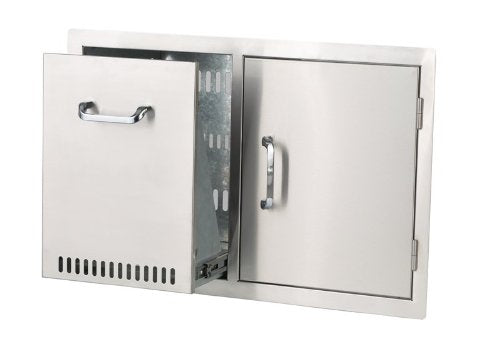 Bull Outdoor Products 65784 Door/Propane Drawer Combo, Stainless Steel