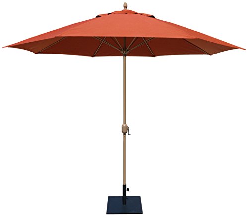 Tropishade 11' Sunbrella Patio Umbrella with Red Brick Cover